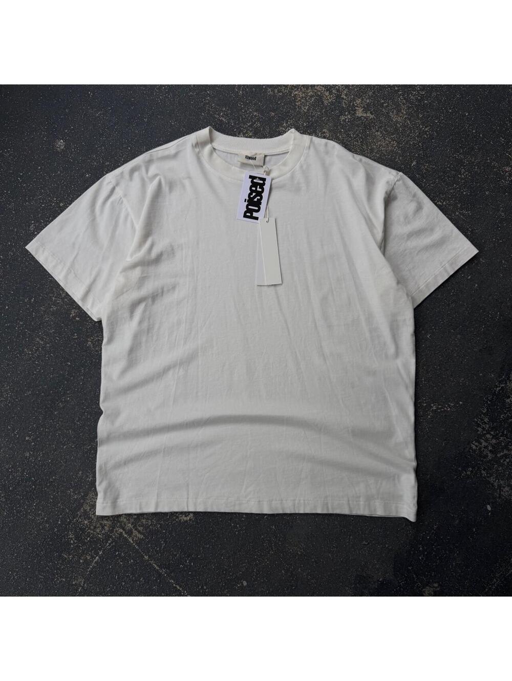 Modern Elwood Vintage Style Blank White Tee